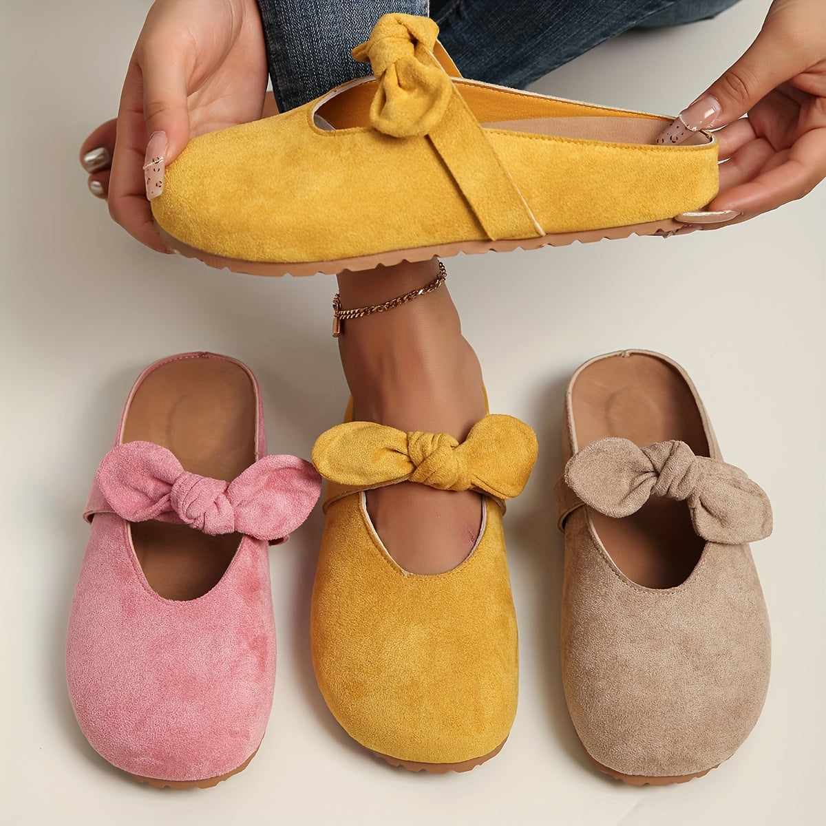 Women's Summer French-Style Thick-Sole Slip-On Slide Sandals