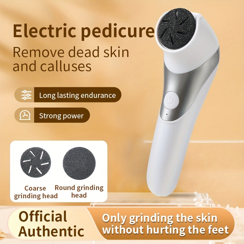 Electric Foot File with USB Charging Dual Heads Dead Skin Callus Remover