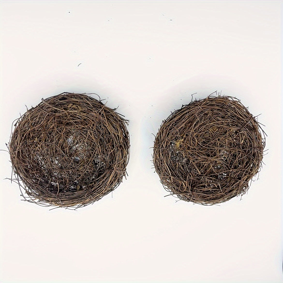 2pcs Handmade Rattan Bird Nests for Garden Decor Suitable for Bird Species