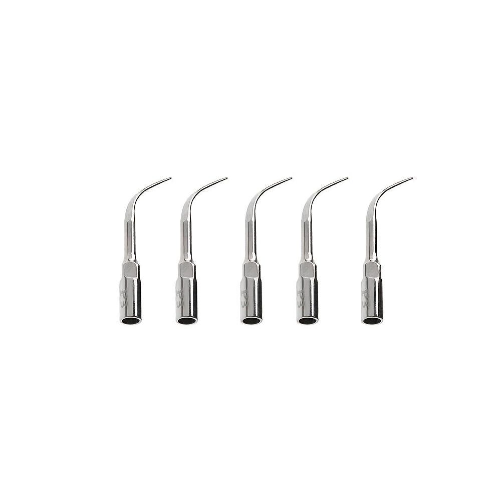 5-Piece Stainless Steel Dental Cleaning Attachments Set for Gum Health Manual Teeth Cleaning