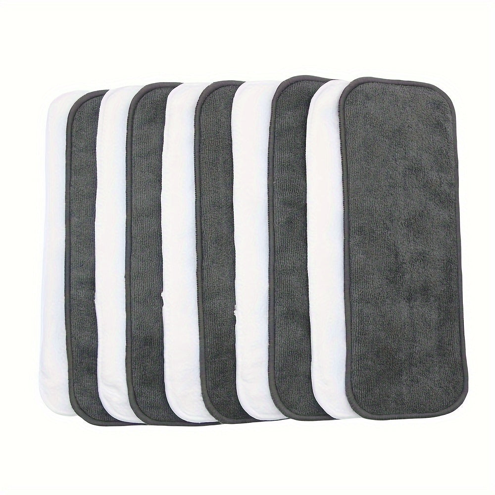 10-Pack Reusable Microfiber Diaper Inserts 3-Layer Washable Liners for Nappies