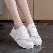 Women's Breathable Mesh Running Shoes Casual Sneakers Beige Low-Top