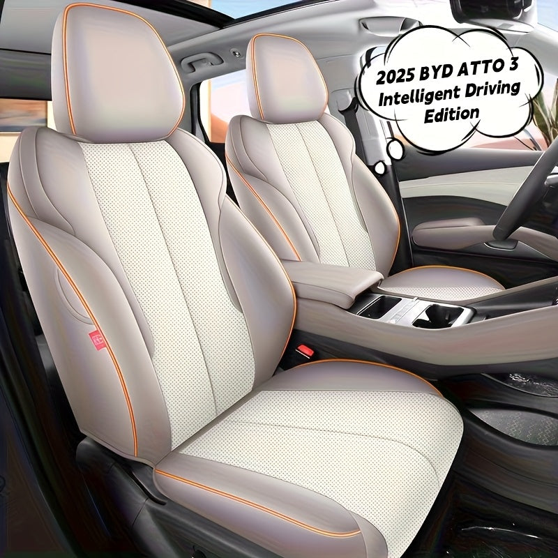 Luxury Leather Seat Covers for Cars, Trucks, SUVs Breathable and Durable