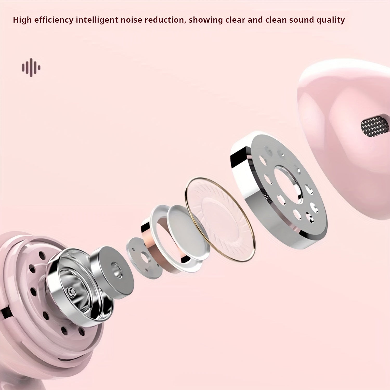 Wireless True Earbuds with Touch Control, HD Stereo Sound, Rechargeable Battery