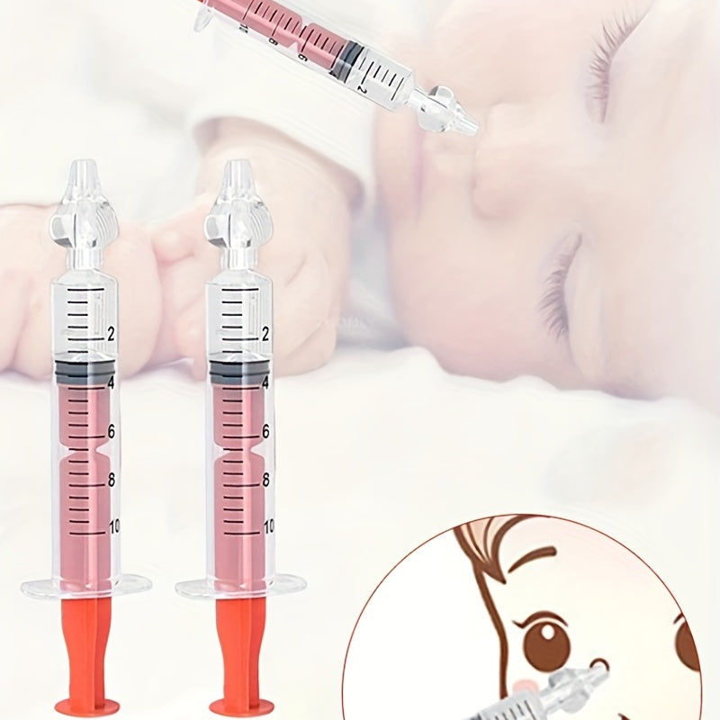 Juego de 2 aspiradores nasales reutilizables para bebés y niños