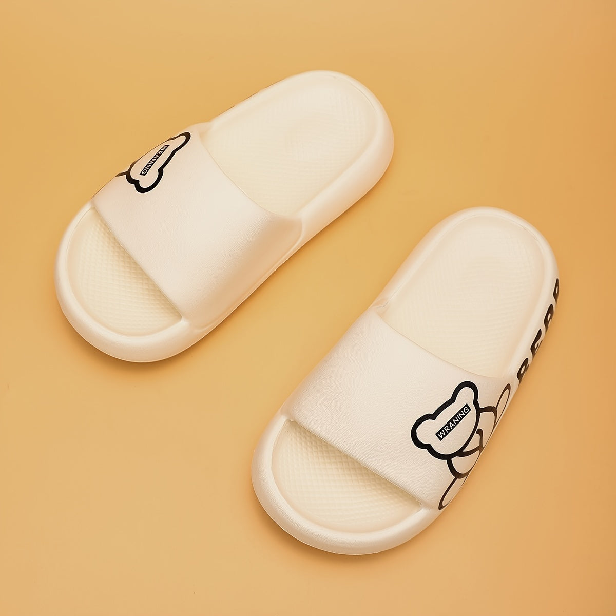 Sandalias antideslizantes de EVA con dibujos de osos para niños, ideales para la playa y el baño, para niños y niñas