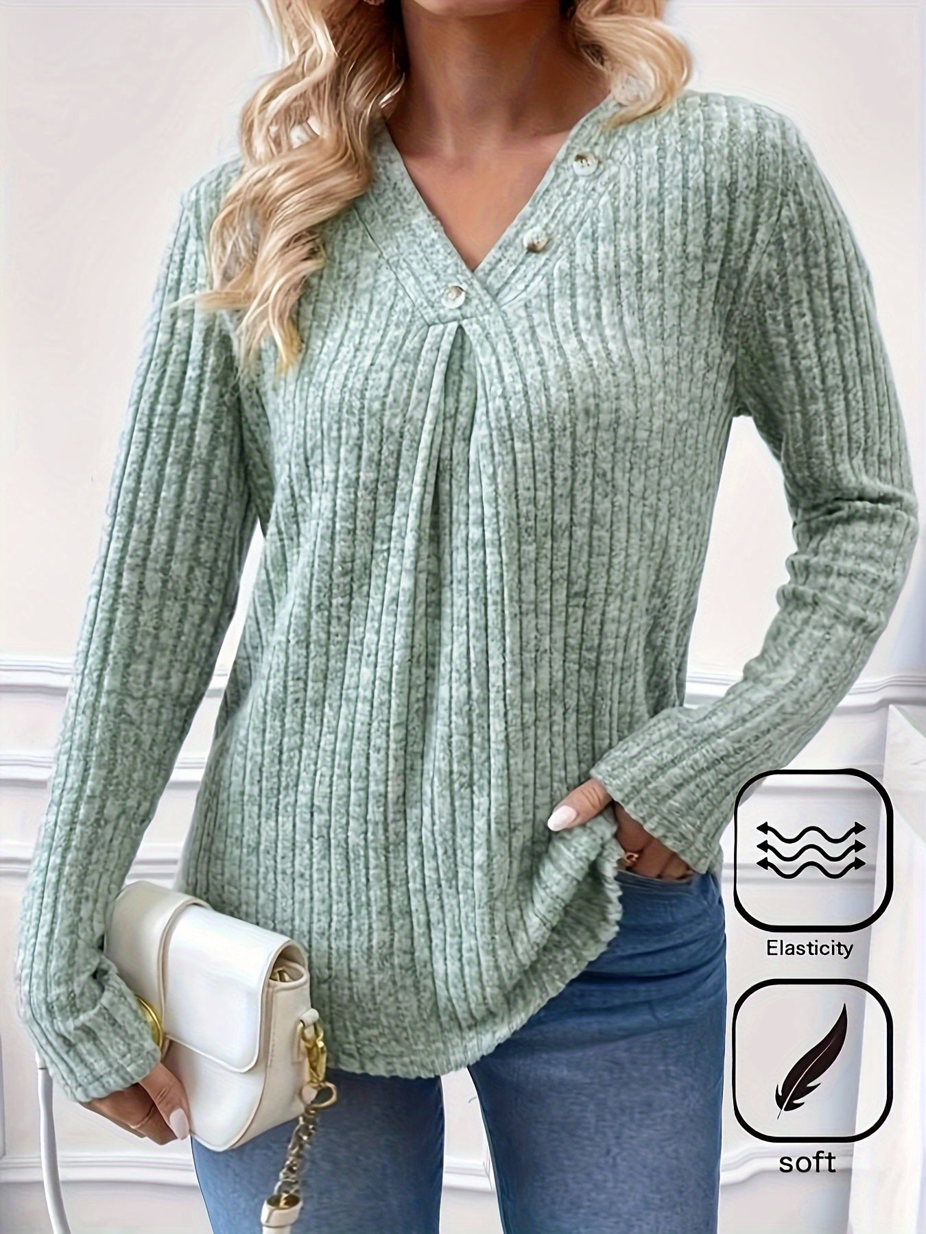 Plus Size Women's Knit Cardigan V-Neck Stripes Long Sleeve All Seasons