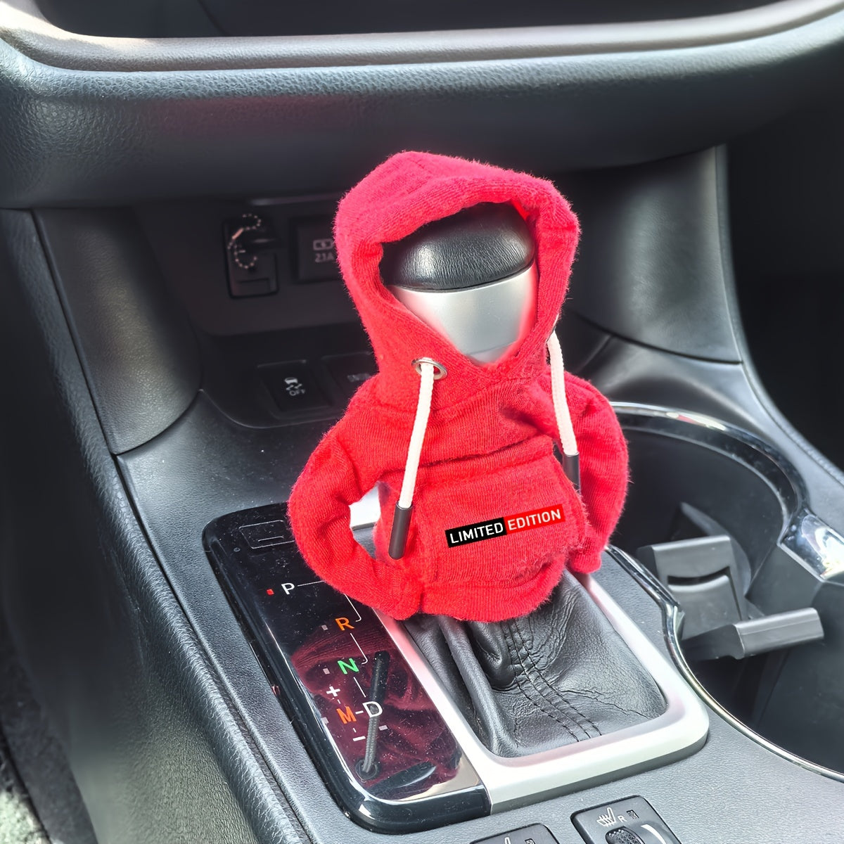 Universal Car Gear Shift Knob Cover Hoodie Leather Manual Handle Decoration