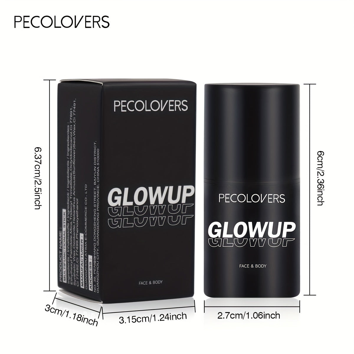 Glowup Highlighter Stick for Face and Body Natural Brightening 1pc
