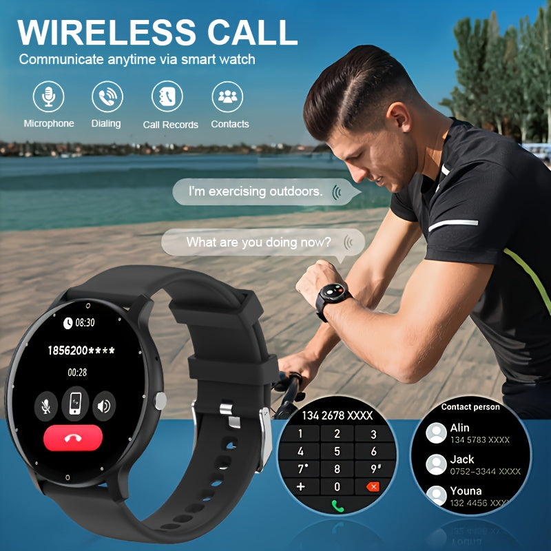 Women's Smart Watch 1.28-Inch Round Screen Fitness Tracker with 123 Sports Modes