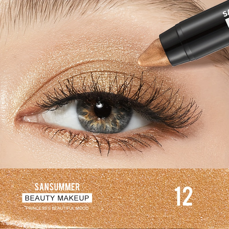 Матовые тени для век в виде стика, черный, коричневый, светлый, 5-8 цветов для макияжа