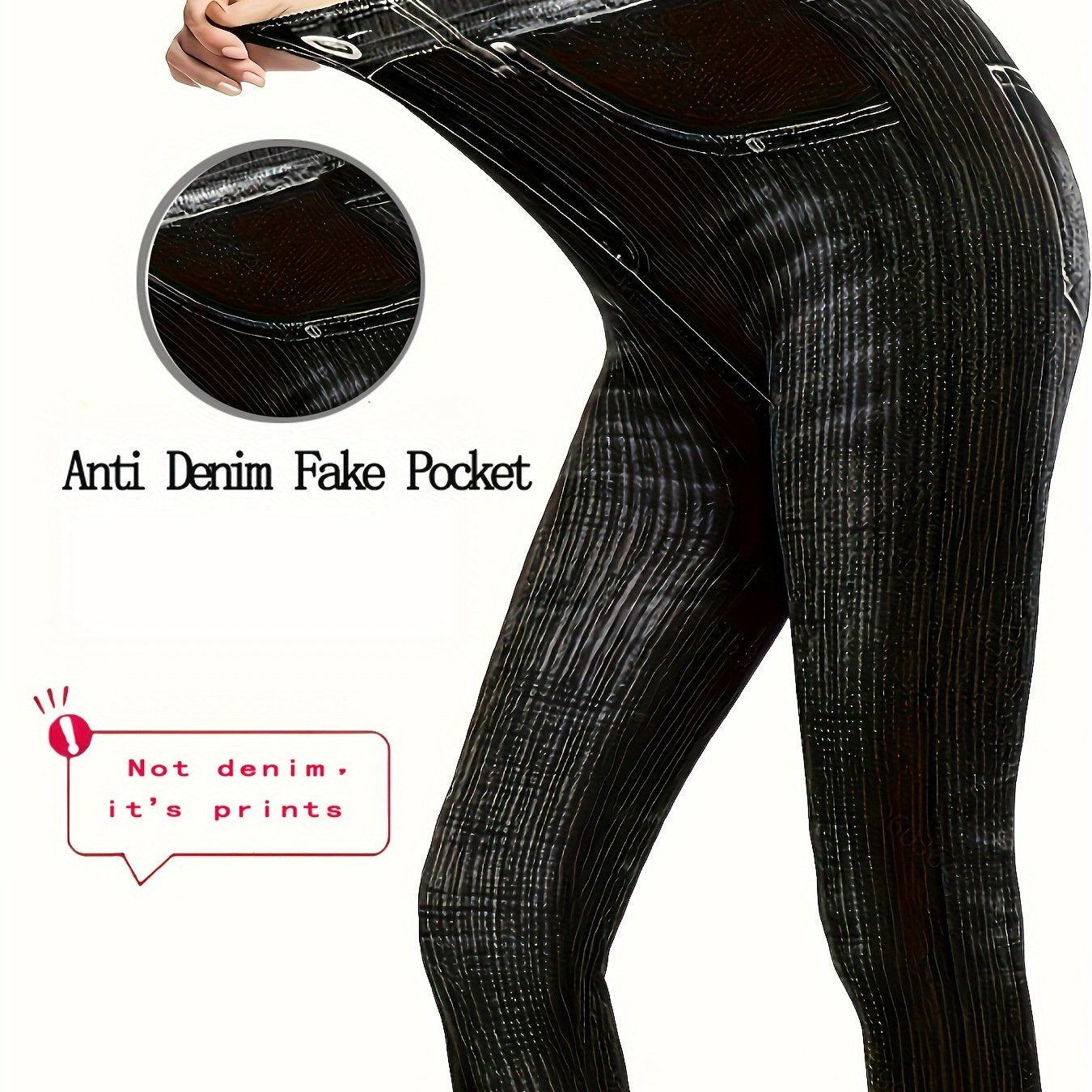 Plus Size Allover Print Long Leggings for Women Casual Sports Stretchy Polyester