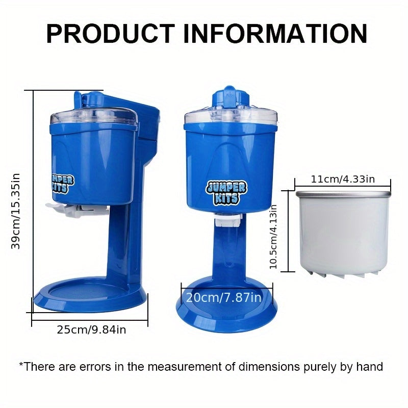 Mikser uchun muzqaymoq tayyorlagich, ko‘k, muzqaymoq, sorbet, gelato bilan mos keladi, stakanlar, qoshiq, retseptlar bilan