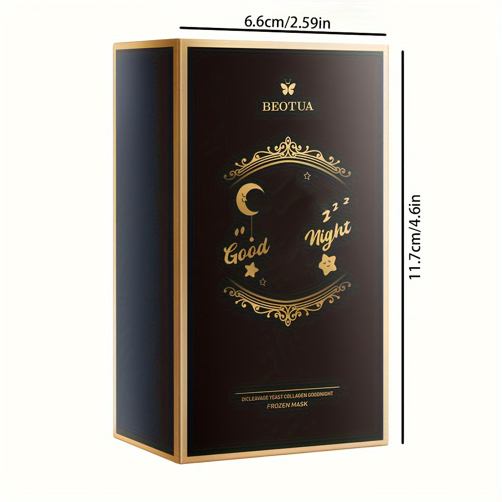 20 Packs Collagen Yeast Extract Facial Masks for Dry Skin No-Rinse Sleeping Masks