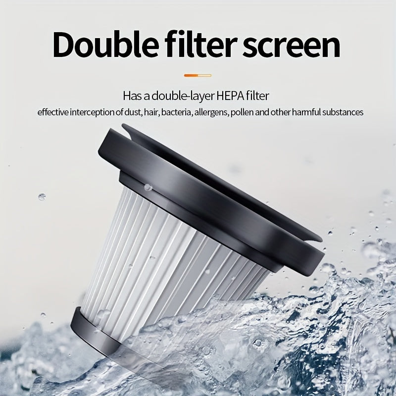 Ручной автомобильный пылесос с мощной всасывающей силой, тихой работой, щеткой для щелей, щеткой для пыли, шнуром длиной 3-5 м