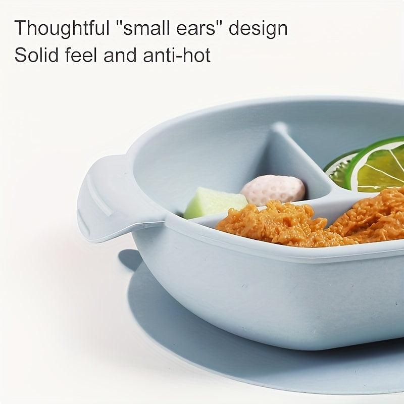 Ushbu ovqat idishi oziq-ovqat darajasidagi silikondan tayyorlangan bo'lib, o'rgatish va stol anjomlari uchun ideal hisoblanadi. U BPA dan xoli va mikroto'lqinli pechda, idish-tovoq yuvish mashinasida va pechda xavfsiz ishlatilishi mumkin.