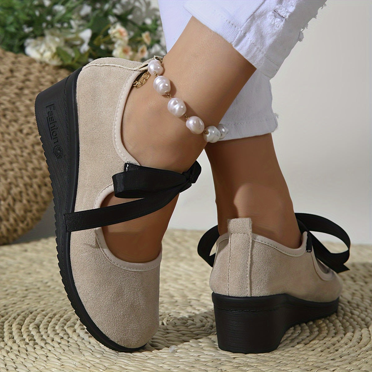 Women's Casual Fabric D'Orsay Pumps Platform Heels All-Season Comfort