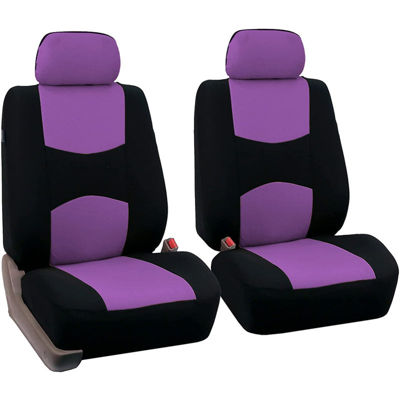 Universal Car Front Seat Covers Polyester Multi-Color Protective Cushion