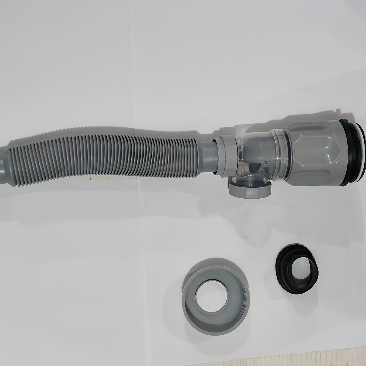 Flexible Sink Drain S-Trap Odor-Resistant Easy Install for 40-50mm Pipes