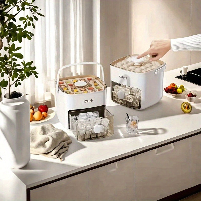 Large Capacity Ice Maker with Quick Freeze, Transparent Lid, Compact Design