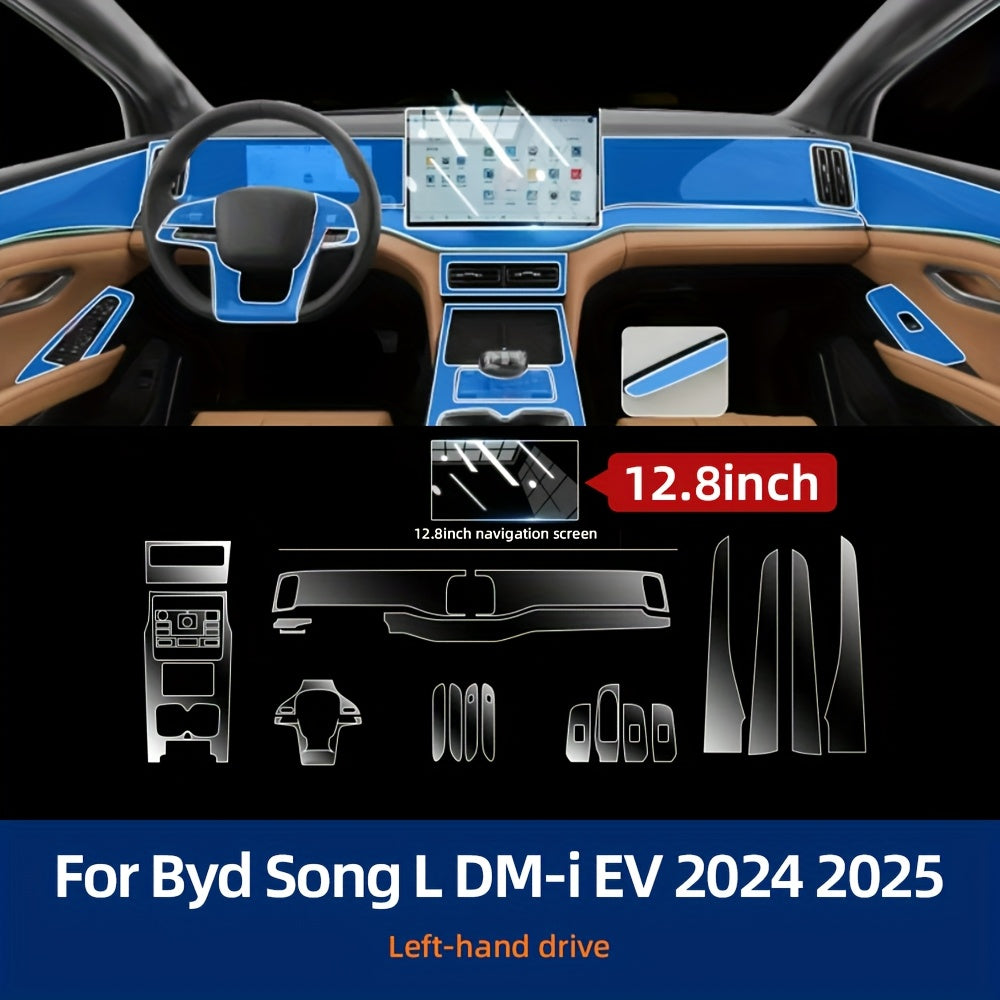 Car Screen Protector Kit for 2024-2025 BYD Song L EV TPU Scratch-Resistant Waterproof