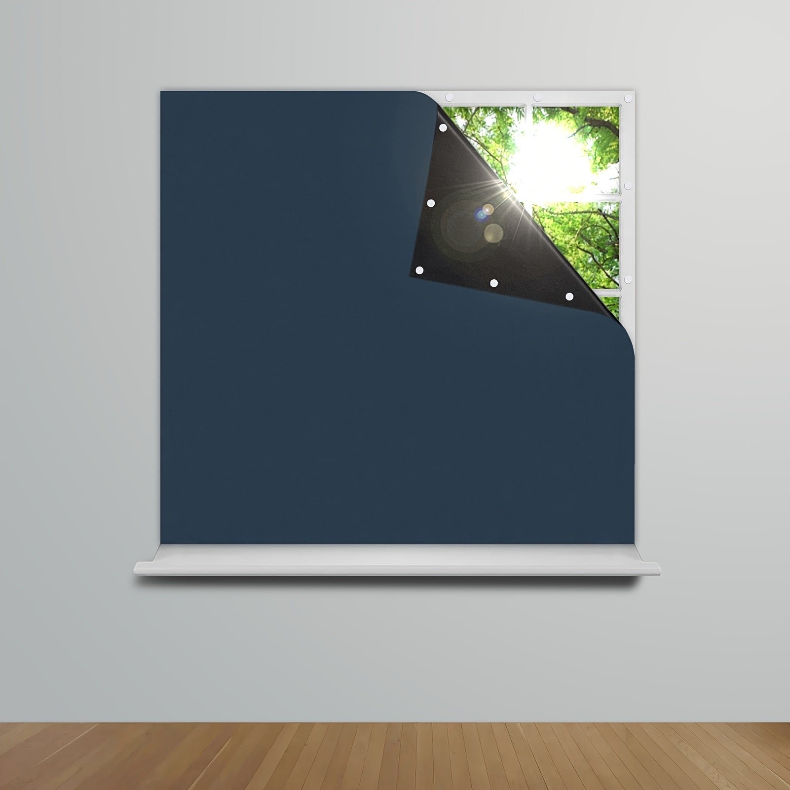 Blackout Window Shades Set of 1 Portable Blackout Curtains for Bedroom Living Room