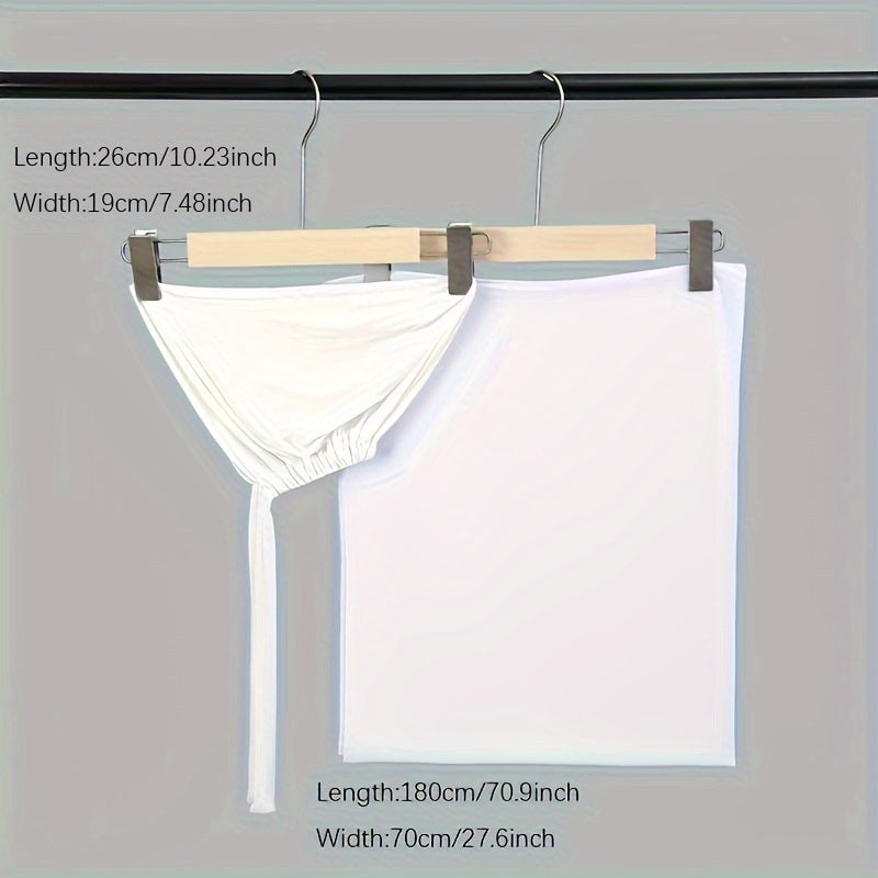 Set of Two Elastic Chiffon Undercap Scarves with Breathable Inner Hijab Cap and Sunscreen Hijab