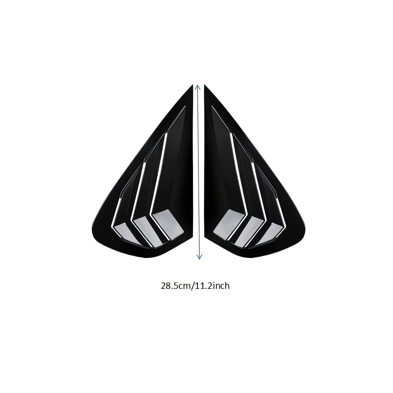 2 dona orqa yon oynaning quyosh nurlari uchun qopqog'i avtomobil vent trim uchun