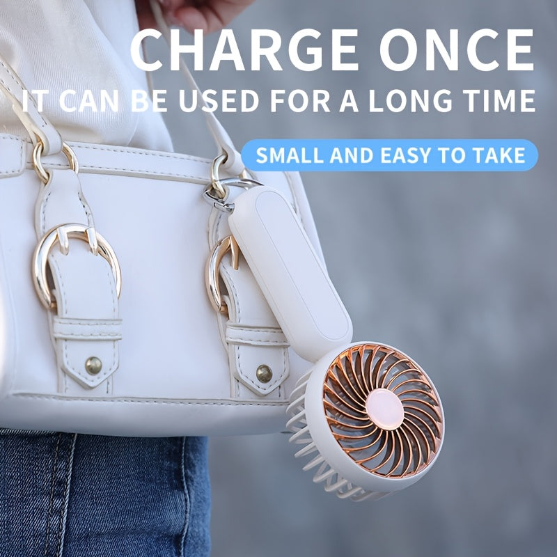 Mini Portable Handheld Fan USB Rechargeable Personal Fan for Travel Camping