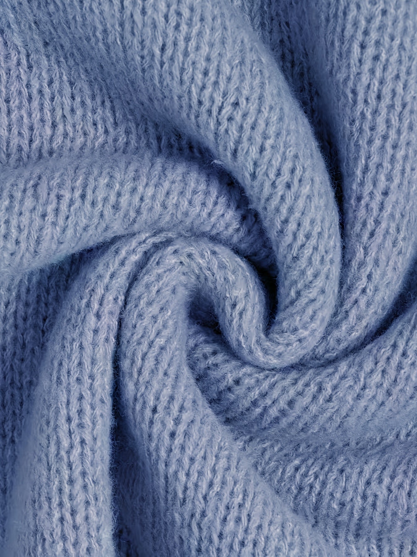 Plus Size Women V-Neck Long Sleeve Pullover Sweater Soft Blue Red Cuffs