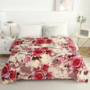 Floral Sea Pattern Bed Blanket for Home Decor and Seasonal Use