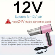 Car Vacuum Cleaner 12V Handheld with Strong Suction and Washable Filter