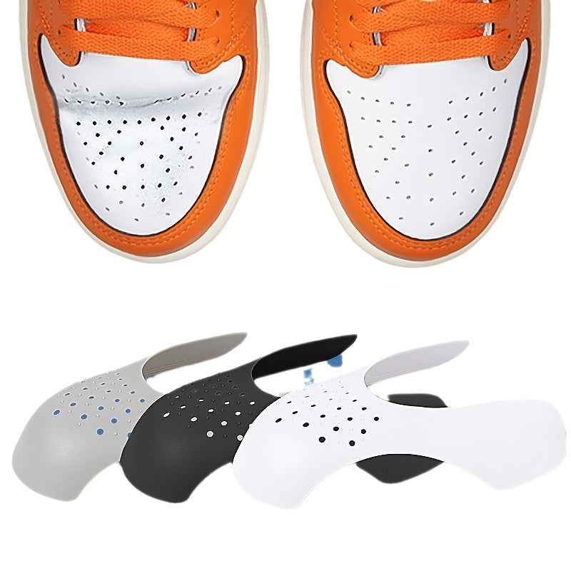 Unisex Adjustable Anti-Wrinkle Shoe Trees Black White Durable Support