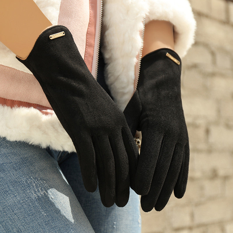 Women's Winter Gloves Warm Touchscreen Leather Handwear for Cold Weather