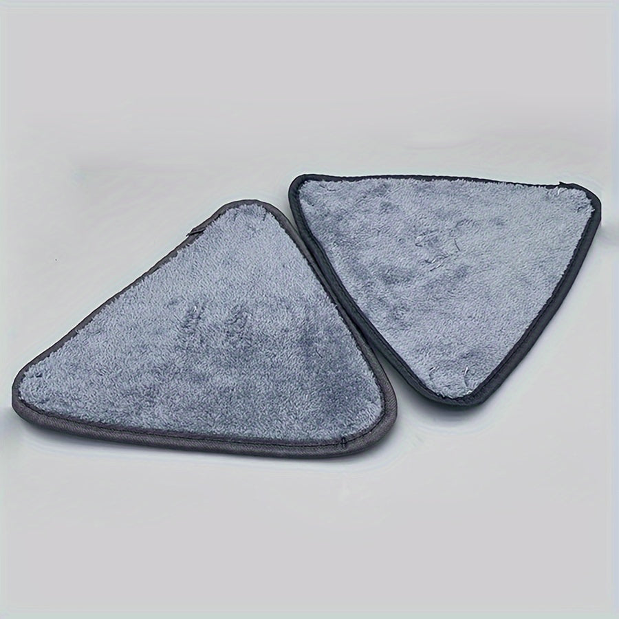 Set of 2 Triangle Mop Pads Hands-Free Wringing for Floors Walls Glass