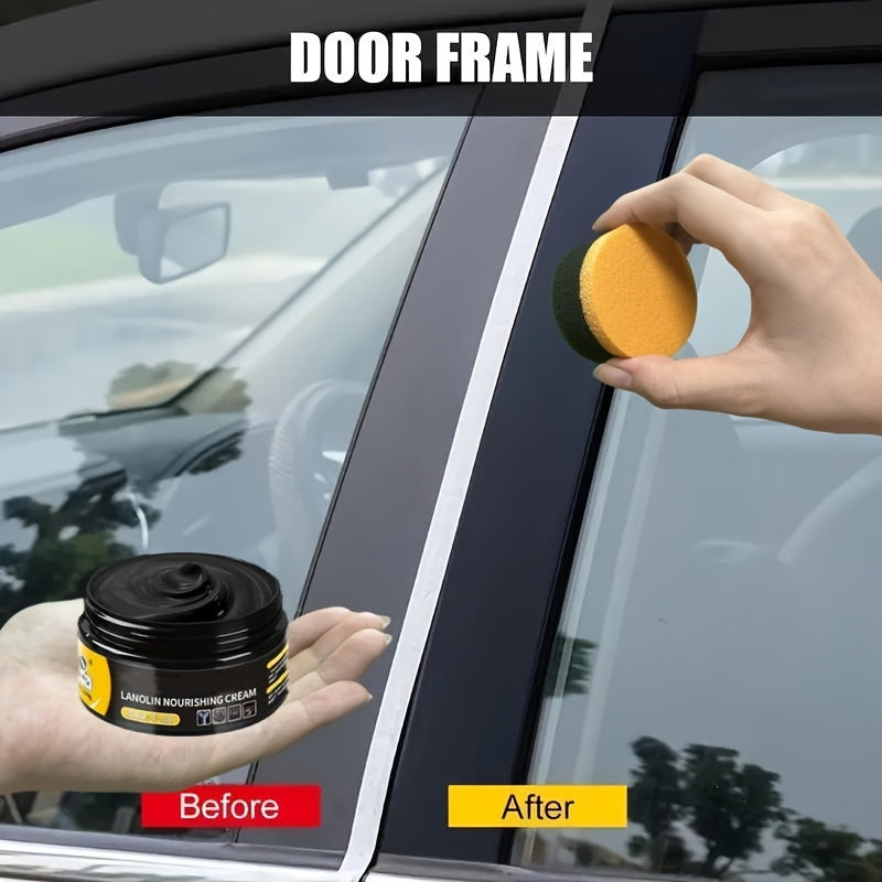 Agente de reparación de plástico y goma para coche 100ml Crema nutritiva Restauración del brillo del parachoques