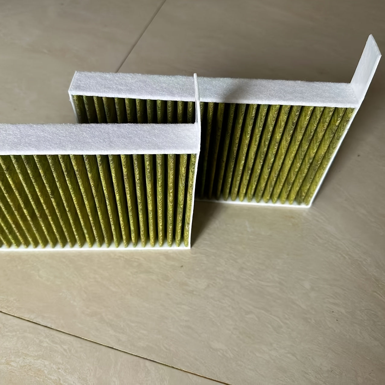 2 dona kabina havo filtri faol uglerod formaldehiddan tozalash uchun Tesla Model 3