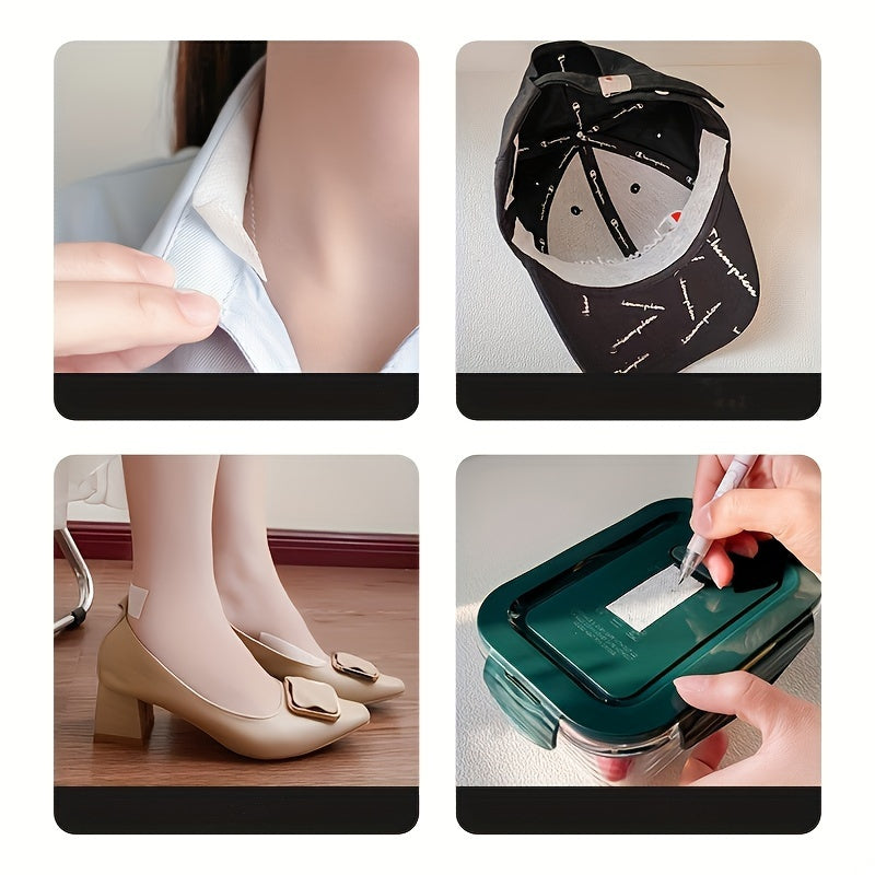 Set of 3 Disposable Self-Adhesive Collar Stickers for Shirt Collar Protection