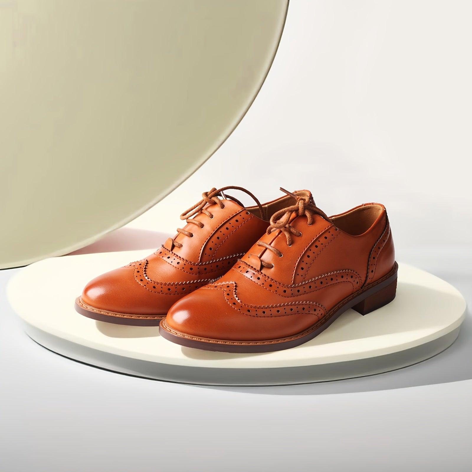 Women’s Oxford Shoes Synthetic Floral Pattern Chunky Heel All-Season