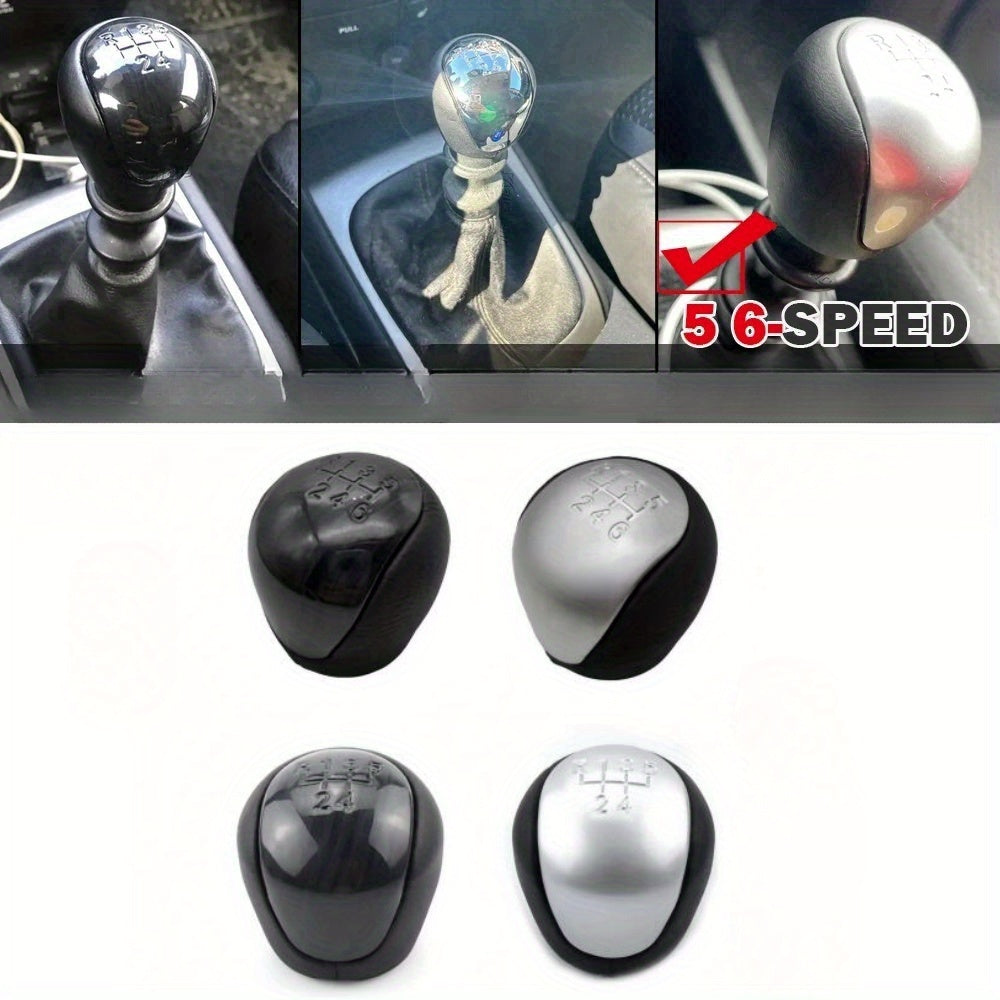 Premium xromlangan mexanik transmissiya uchun gear shift knopkasi, qora ABS