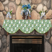 Easter Bunny Polyester Fireplace Scarf 49.78cm x 199.9cm Mantel Drape Table Runner