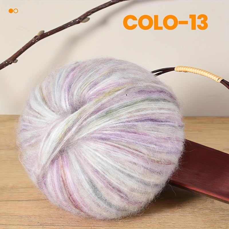 Gradient Wool Yarn 2 Bundles 100g 350m Multicolor Horse Sea for Knitting Scarves Hats