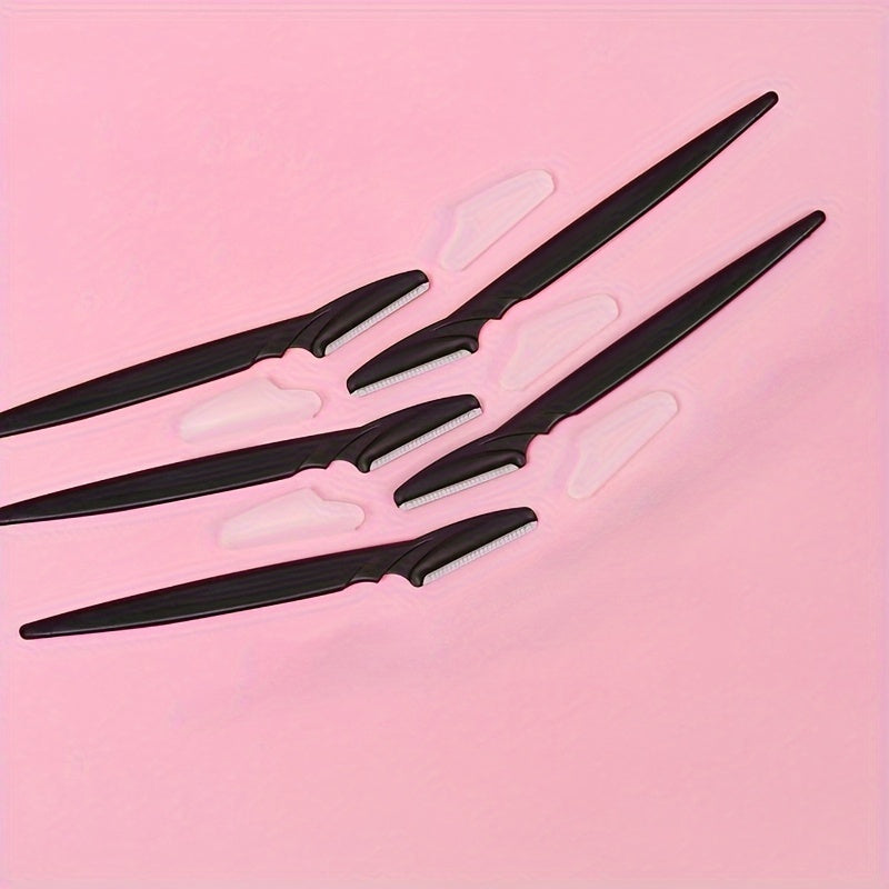 Kit de maquinillas para cejas para mujer y hombre 5 piezas, herramientas exfoliantes para el rostro y dermaplaning