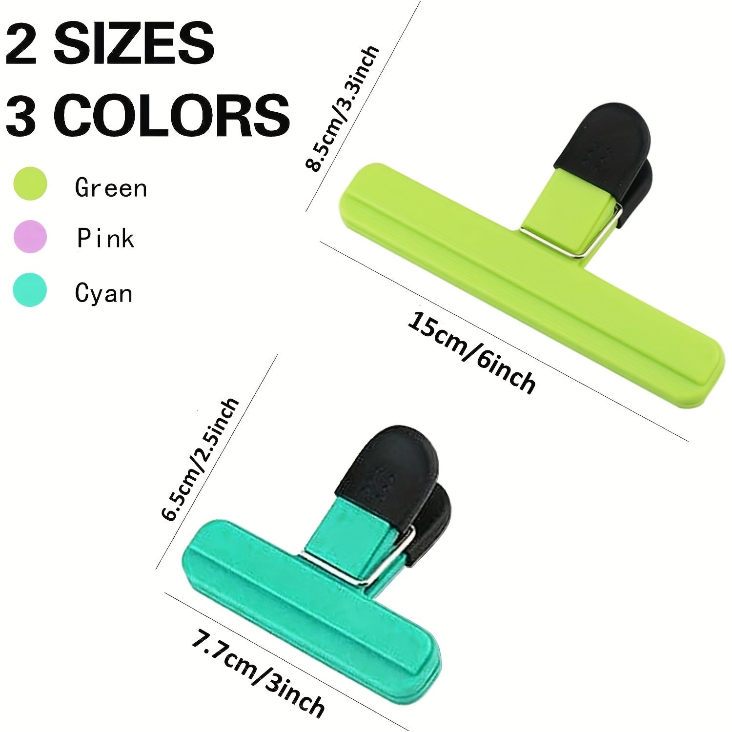 Large Plastic Chip Bag Clips 9 18 24 Pieces Food Storage Seals