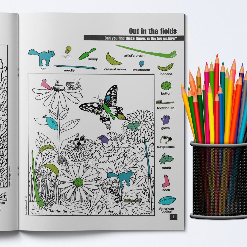 Children's Seek and Find Book to Improve Focus Observation Skills Activity Puzzle