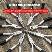 8 dona kichik qisqichlar to'plami Nikel-Temir Hunarmandchilik Ko'p maqsadli Qo'l asboblari