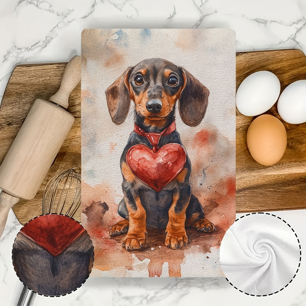 Toallas de cocina para cachorros de salchicha ultra suaves 40x60cm toallas absorbentes para platos