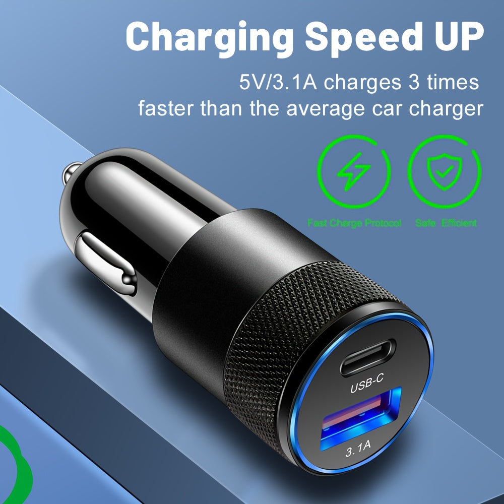 Fast Charging USB PD Car Charger for Xiaomi Huawei Phones