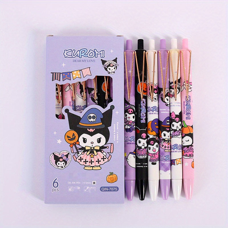 Gel Pen Set with Bright Metal Clip Ergonomic Design Black Ink for Office and Creative Use