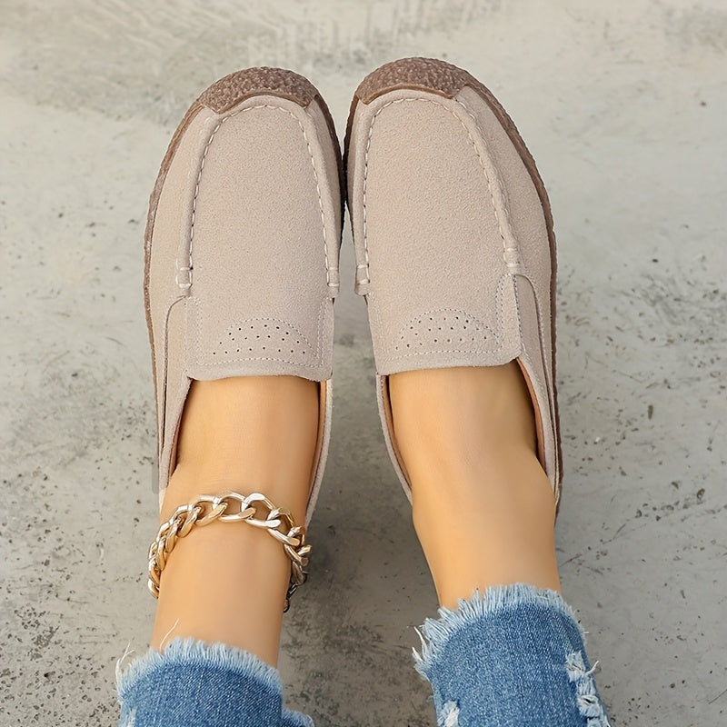 Женские черные лоферы-слипы повседневные туфли с нескользящей подошвой из TPR